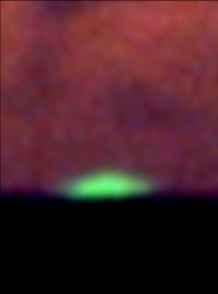 Green Flash Enlarged, 2005 Apr 7 (click to enlarge)