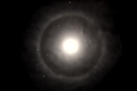 Lunar Halo in Winter's Sky (click to enlarge)