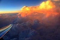 Towering Cumulus Clouds at Sunset (click to enlarge)