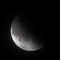 Partially Eclipsed Moon(click to enlarge)