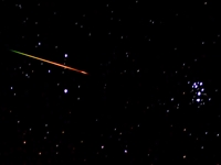 Colorful Perseid in Perseus (click to enlarge)