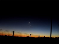 Waxing Crescent Moon and Venus (click to enlarge)