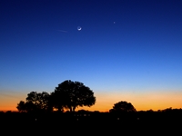 Crescent Moon and Venus (click to enlarge)