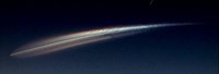 Enlargement of Contrail from Launch of STS-131, Discovery (click to enlarge)