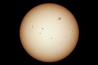 The Sun and Its Spots (click to enlarge)