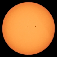 Transit of Mercury Near Third Contact (click to enlarge)